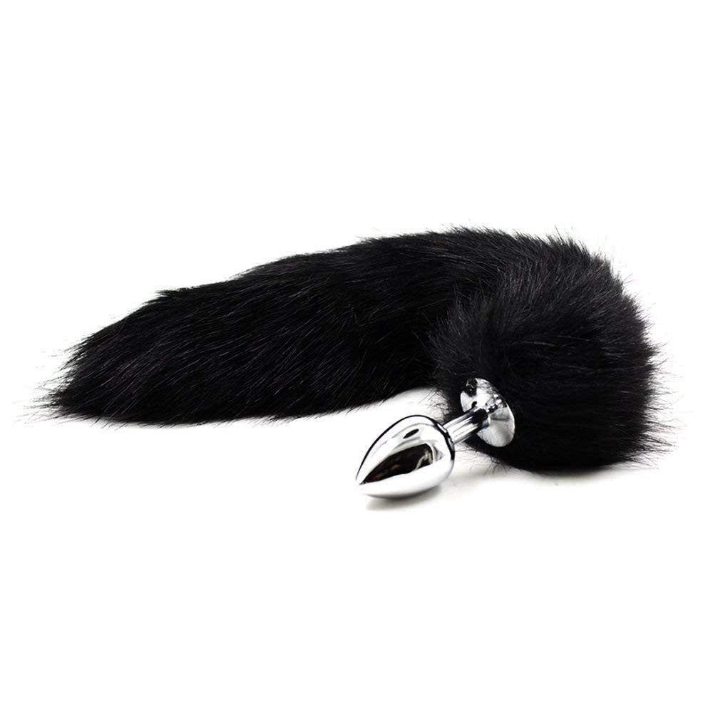 Black Wolf: Coda con Plug Anale Nera - Bondagerie Black Wolf: Coda con Plug Anale Nera - Bondagerie