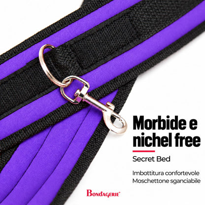 Secret Bed viola: polsiere morbide e nichel free