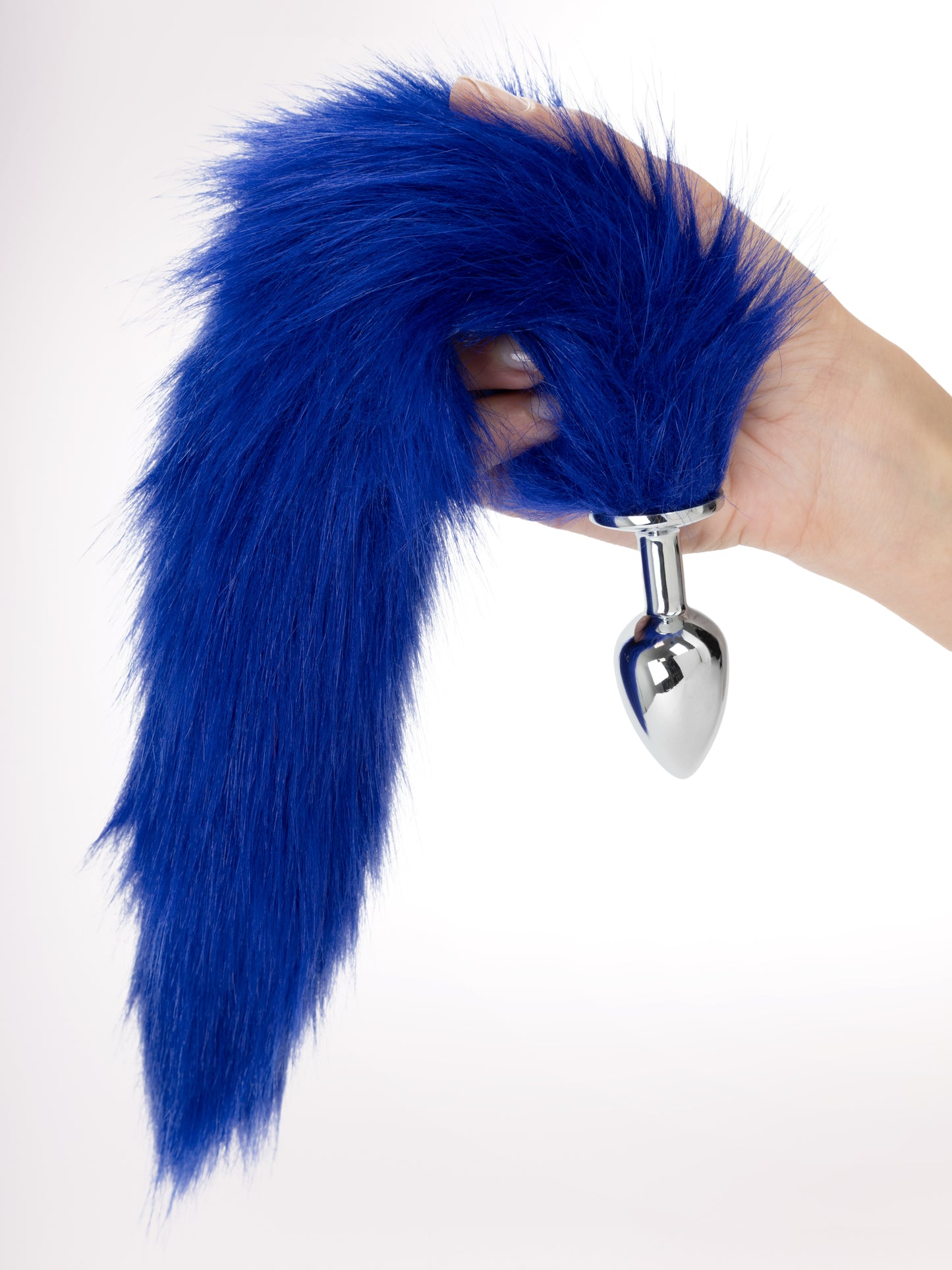 Blue Dragon - Coda Anale Blu con Plug in Acciaio