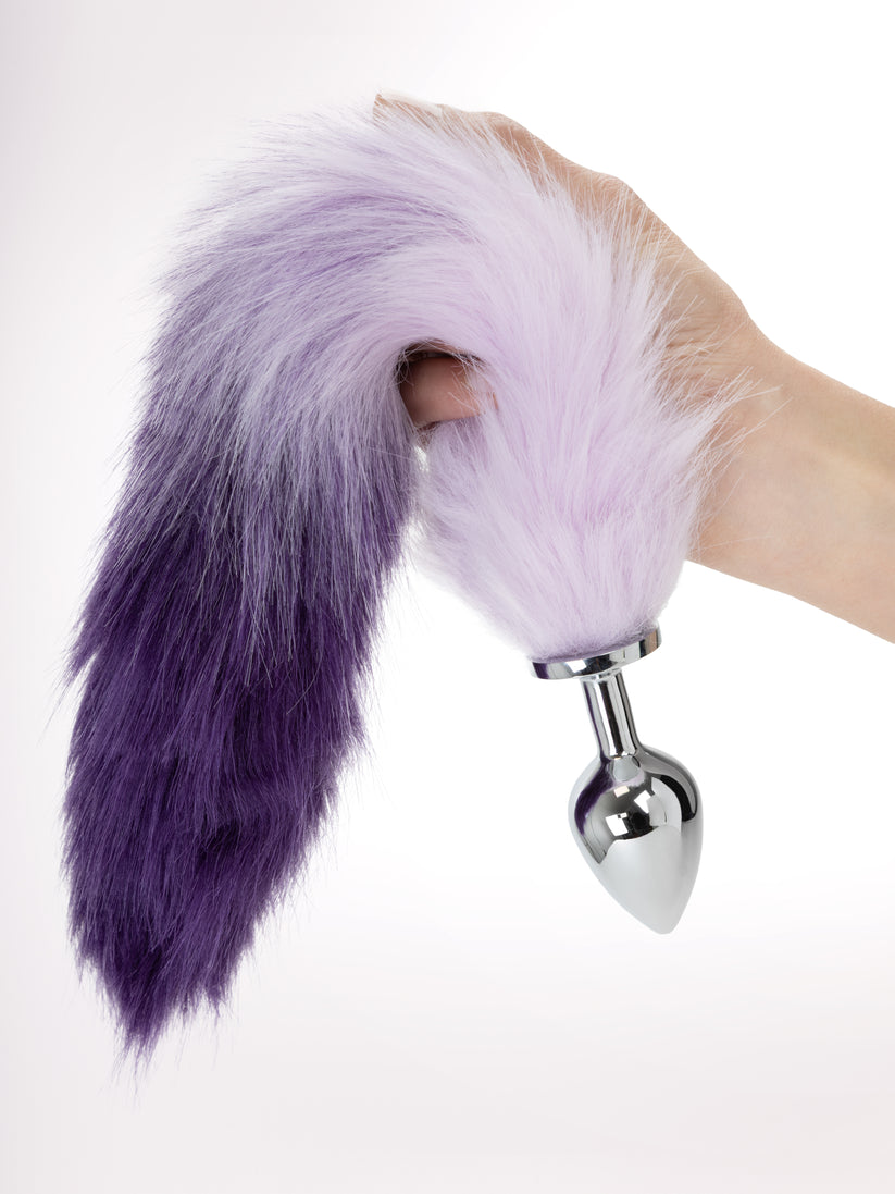 VioletPeak - Coda Anale Viola con Plug in Acciaio