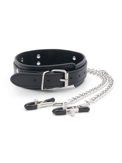 Cheeky Chains - Collare con Pinze capezzoli