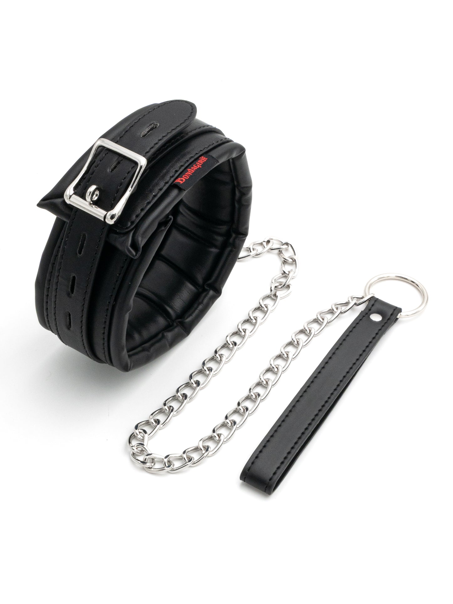 Cushy - Collare imbottito con guinzaglio