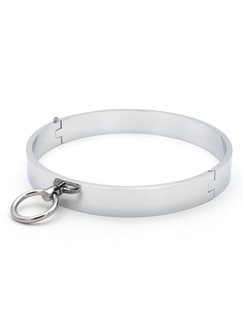 Iron Veil - Collare in Acciaio con Chiusura a Vite