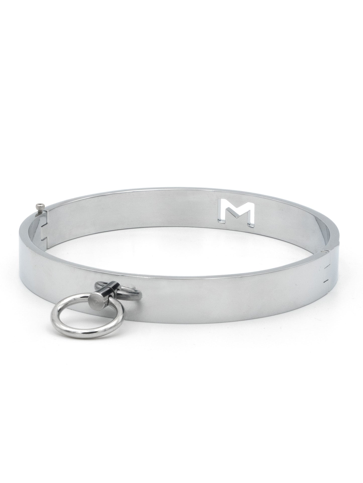 Collare in Acciaio BDSM con anello