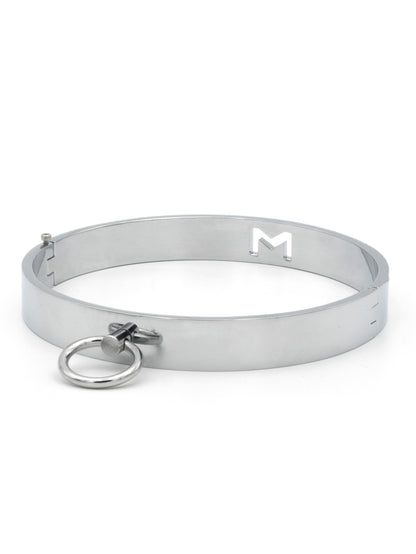 Collare in Acciaio BDSM con anello