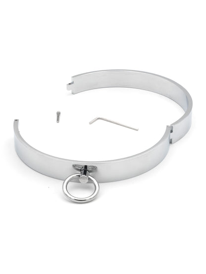 Iron Veil - Collare in Acciaio con Chiusura a Vite