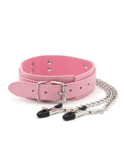 Cheeky Chains - Collare con Pinze capezzoli
