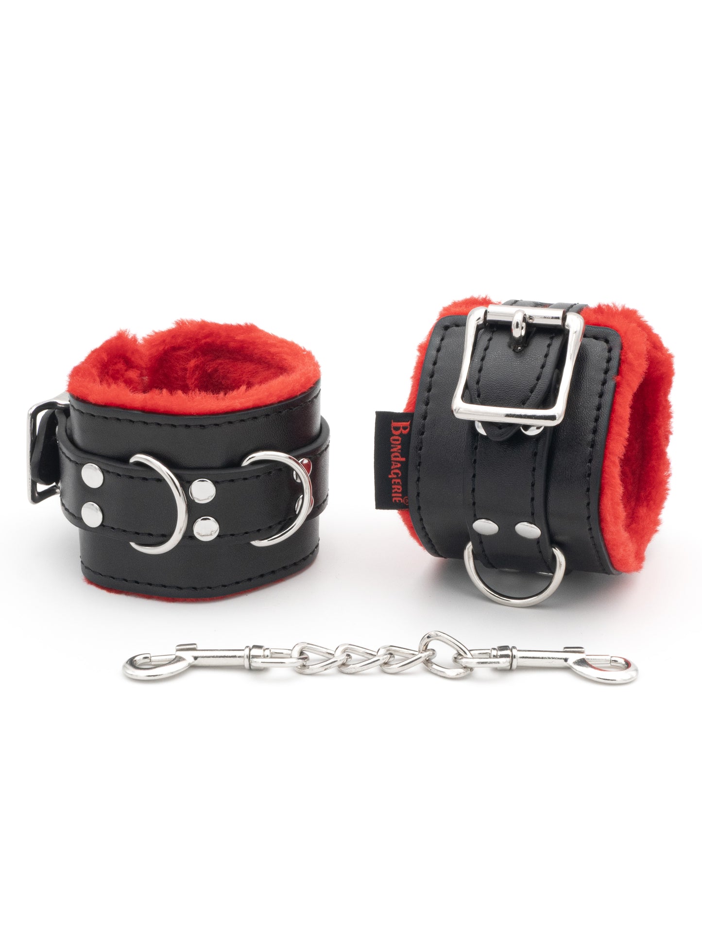 Dark Flame - Manette in Ecopelle con Peluche