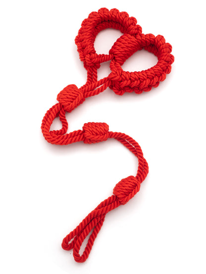 SatinLoop - Manette con guizaglio in Corda di Raso