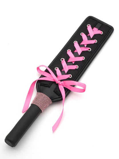 Glamour Strike - Paddle Bdsm con nastro e brillantini