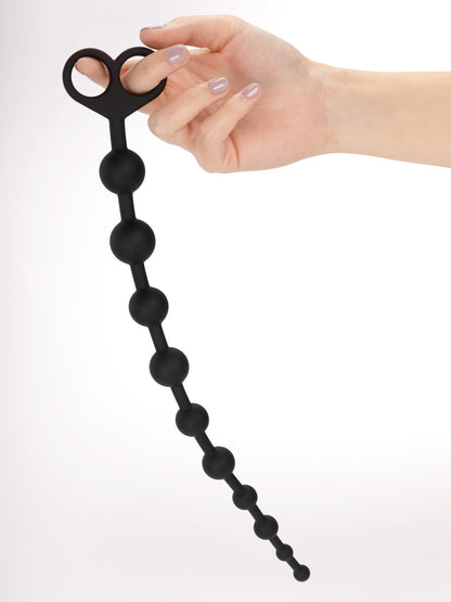 BlackPearls - Palline Anali con Perle in Silicone Medicale Flessibile