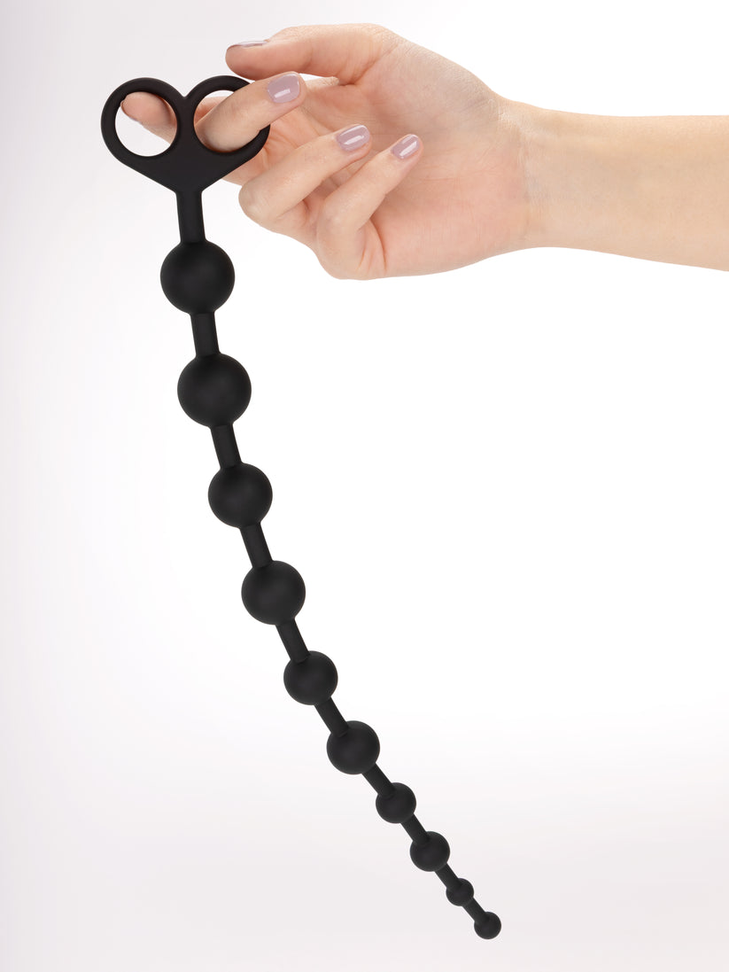 BlackPearls - Palline Anali con Perle in Silicone Medicale Flessibile
