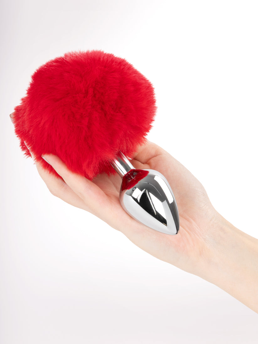 GleamBunny - Plug in Acciaio con Pompon