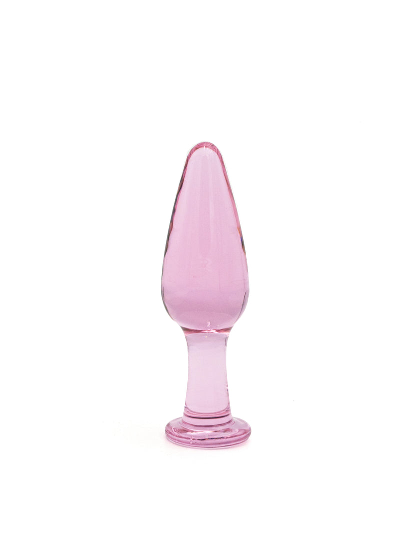 Pink Prism - Plug Anale in Vetro Rosa