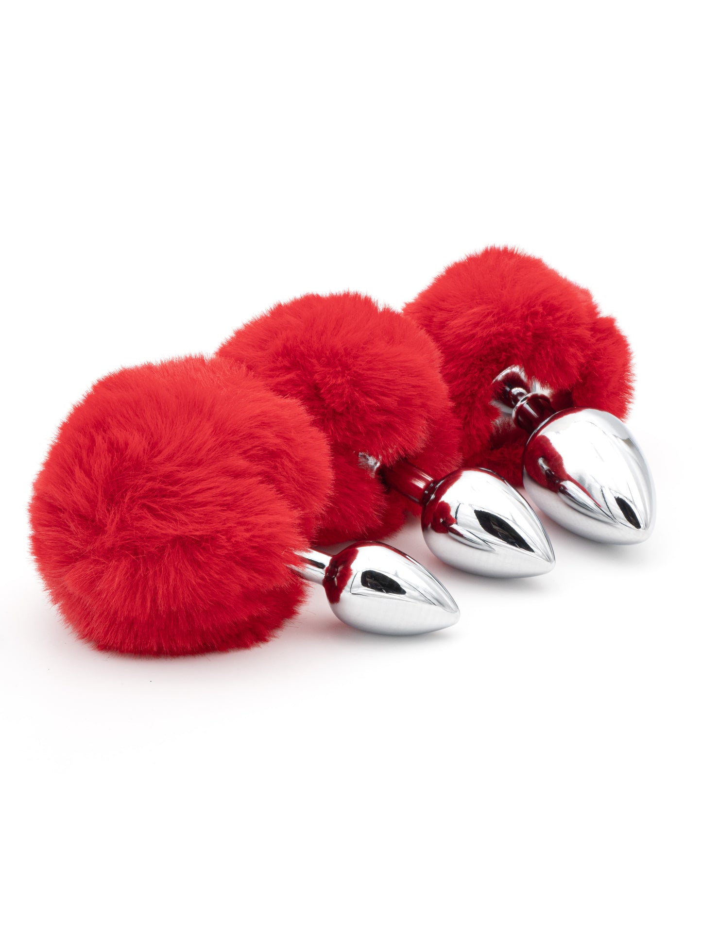 GleamBunny - Plug in Acciaio con Pompon