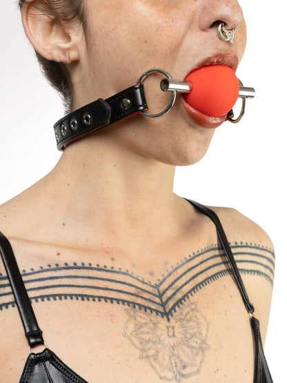 Hush Halo - Ball Gag in Silicone duro con Morso grande