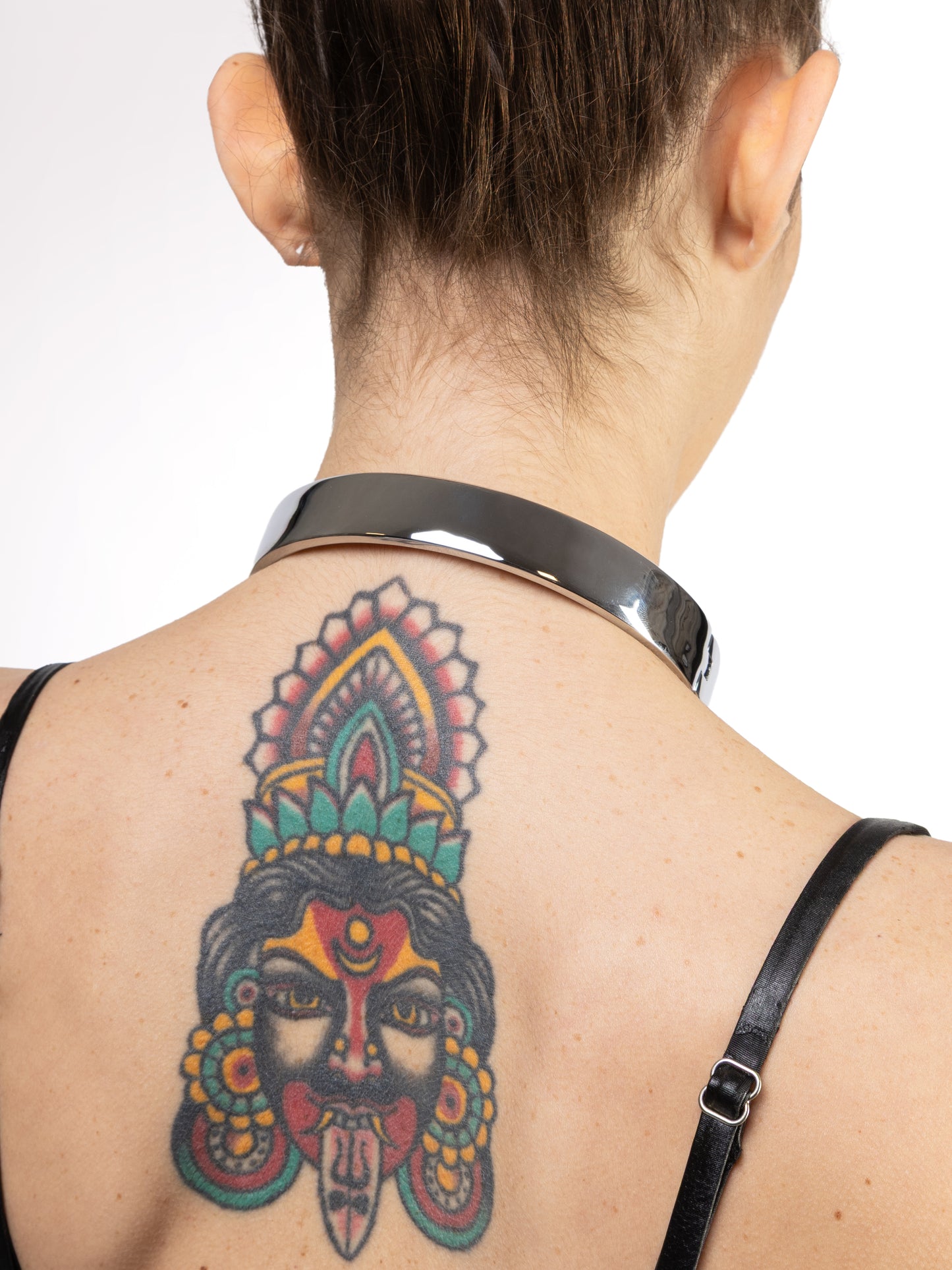 Iron Veil - Collare in Acciaio con Chiusura a Vite