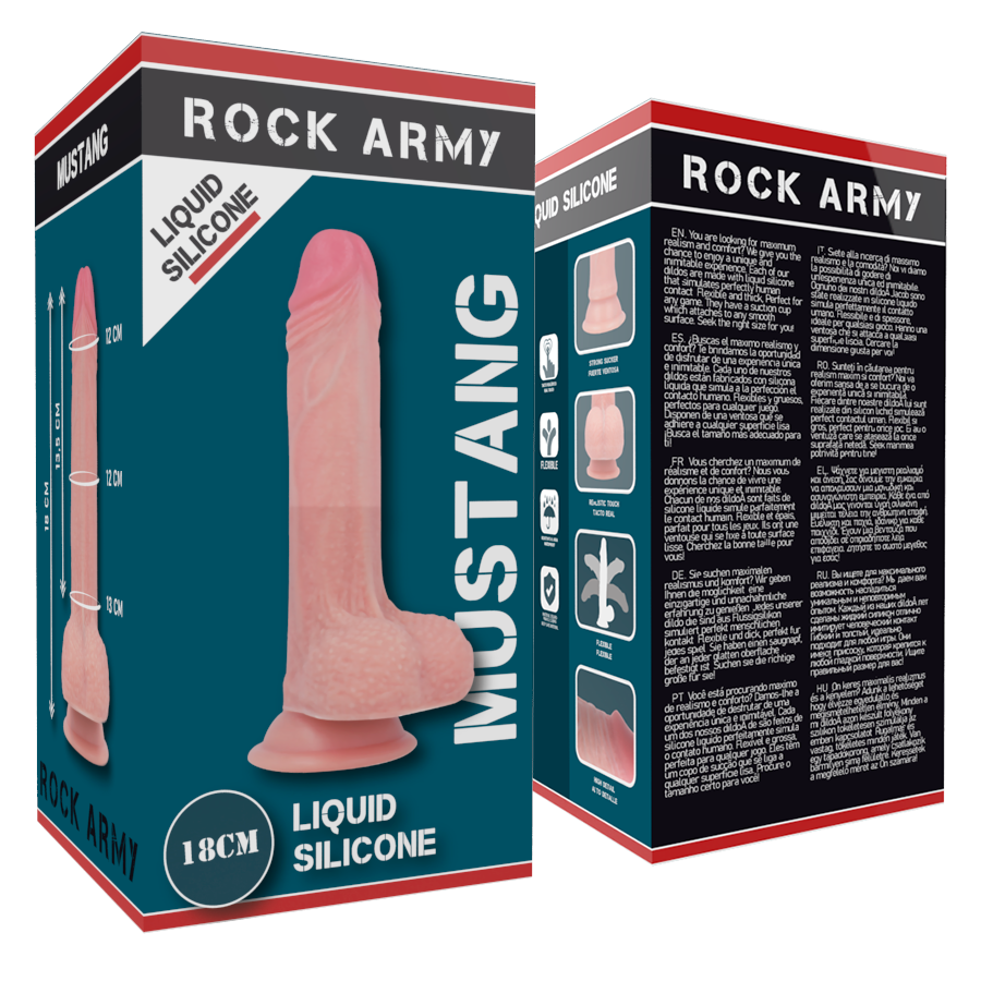 Rock army liquid silicone 18 cm