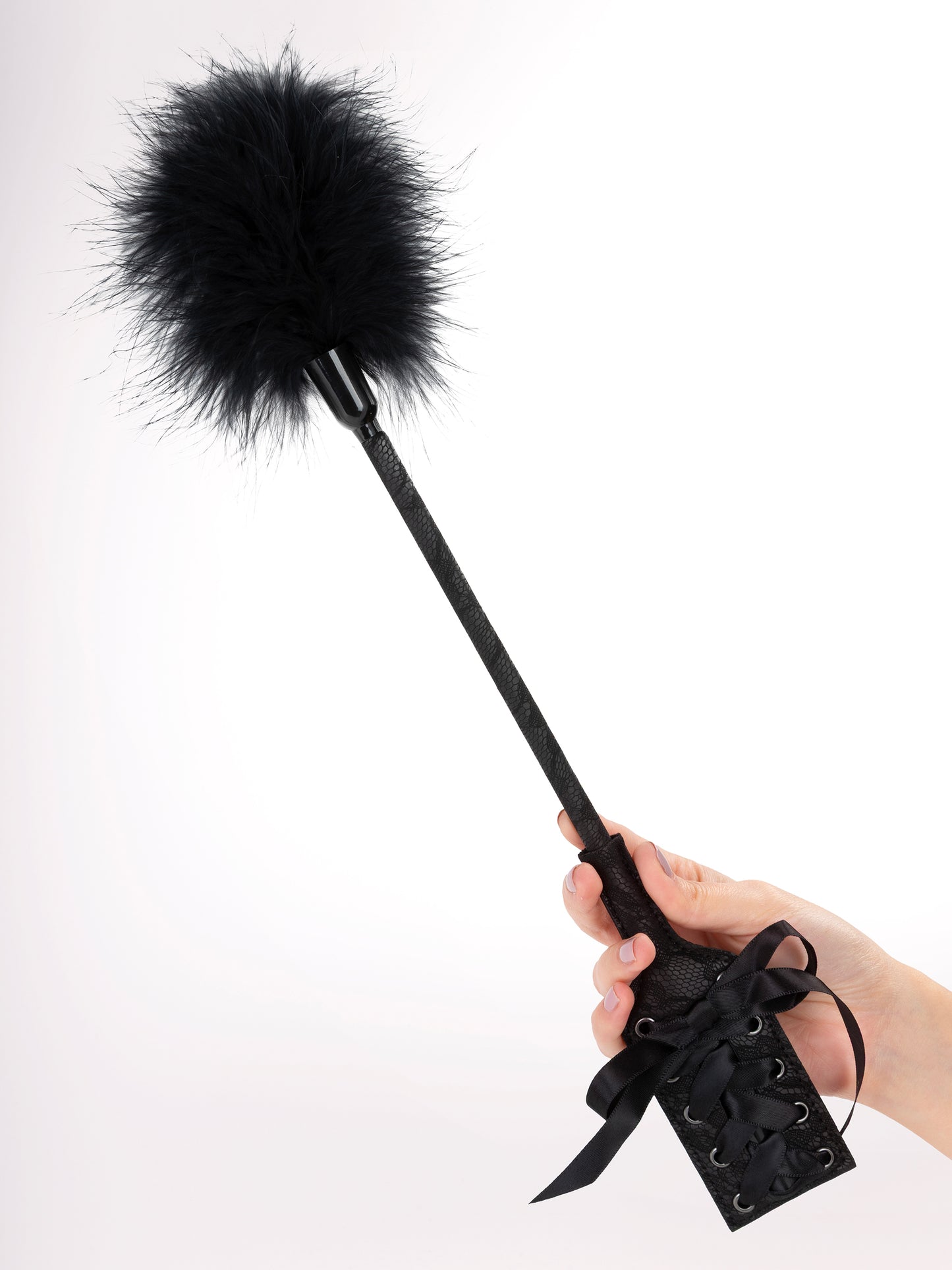 Tender Touch - Mini Paddle Ricamato con Piumino