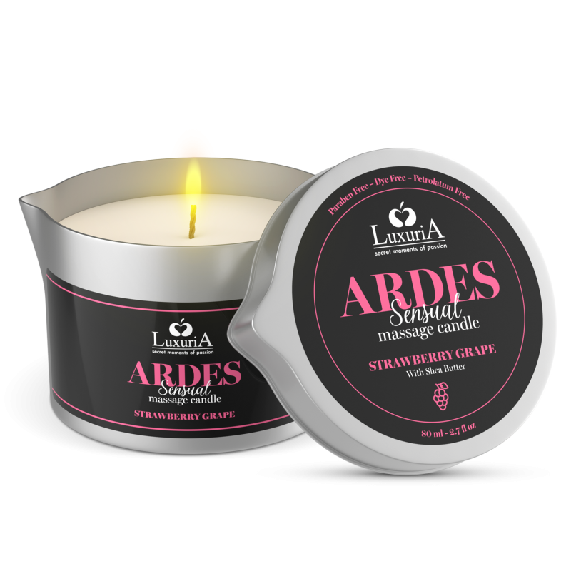 Luxuria Ardes Massage Candle Uva Fragola 80ml