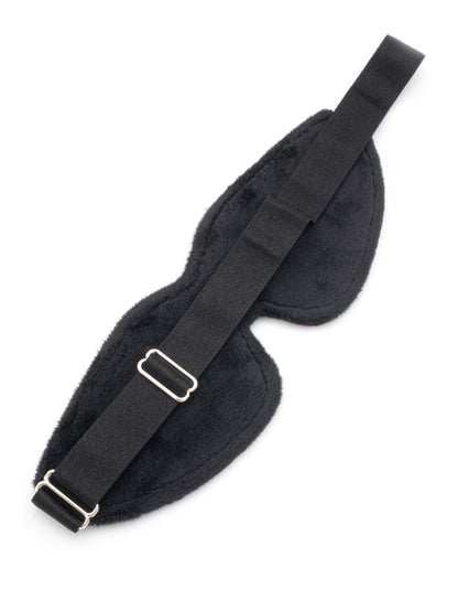 Benda occhi in raso vellutata con ricami