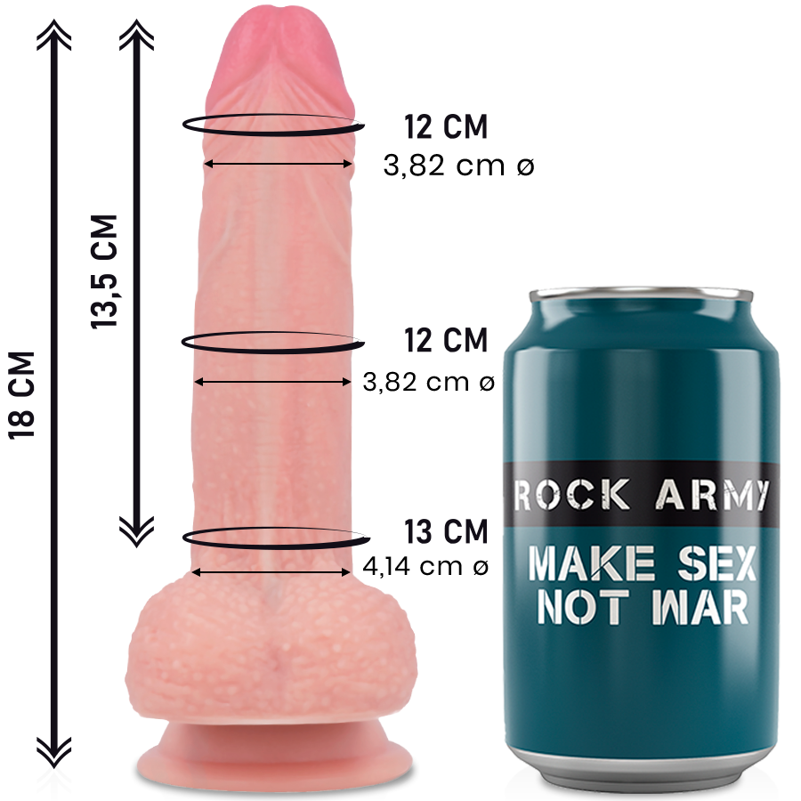 dildo silicone rock army misure