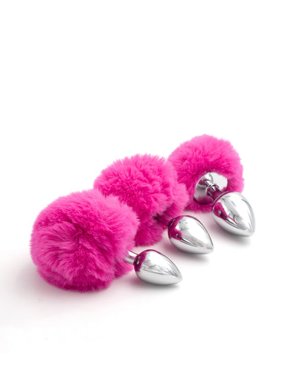 GleamBunny - Plug in Acciaio con Pompon