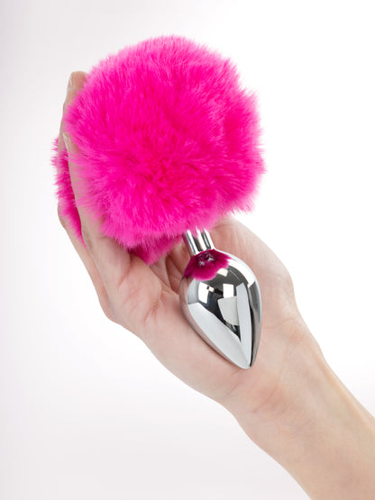 GleamBunny - Plug in Acciaio con Pompon