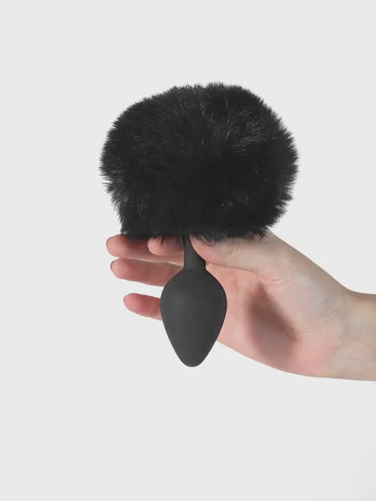 BunnyBliss - Plug Anale in Silicone con Pompon
