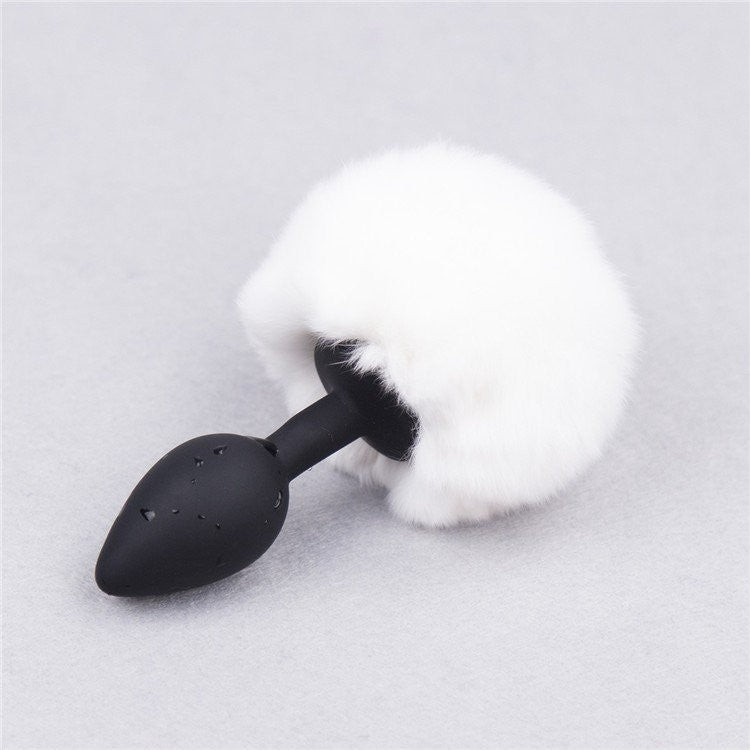 BunnyBliss - Plug Anale in Silicone con Pompon