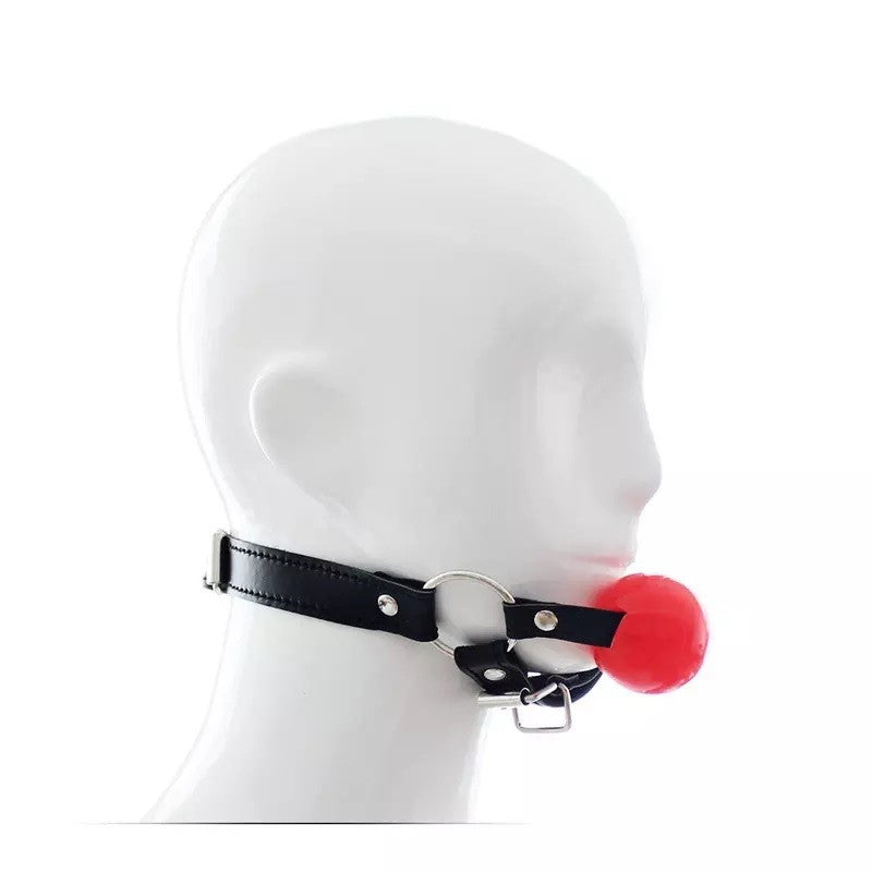 Silent Embrance - Ball Gag con cinghia mento