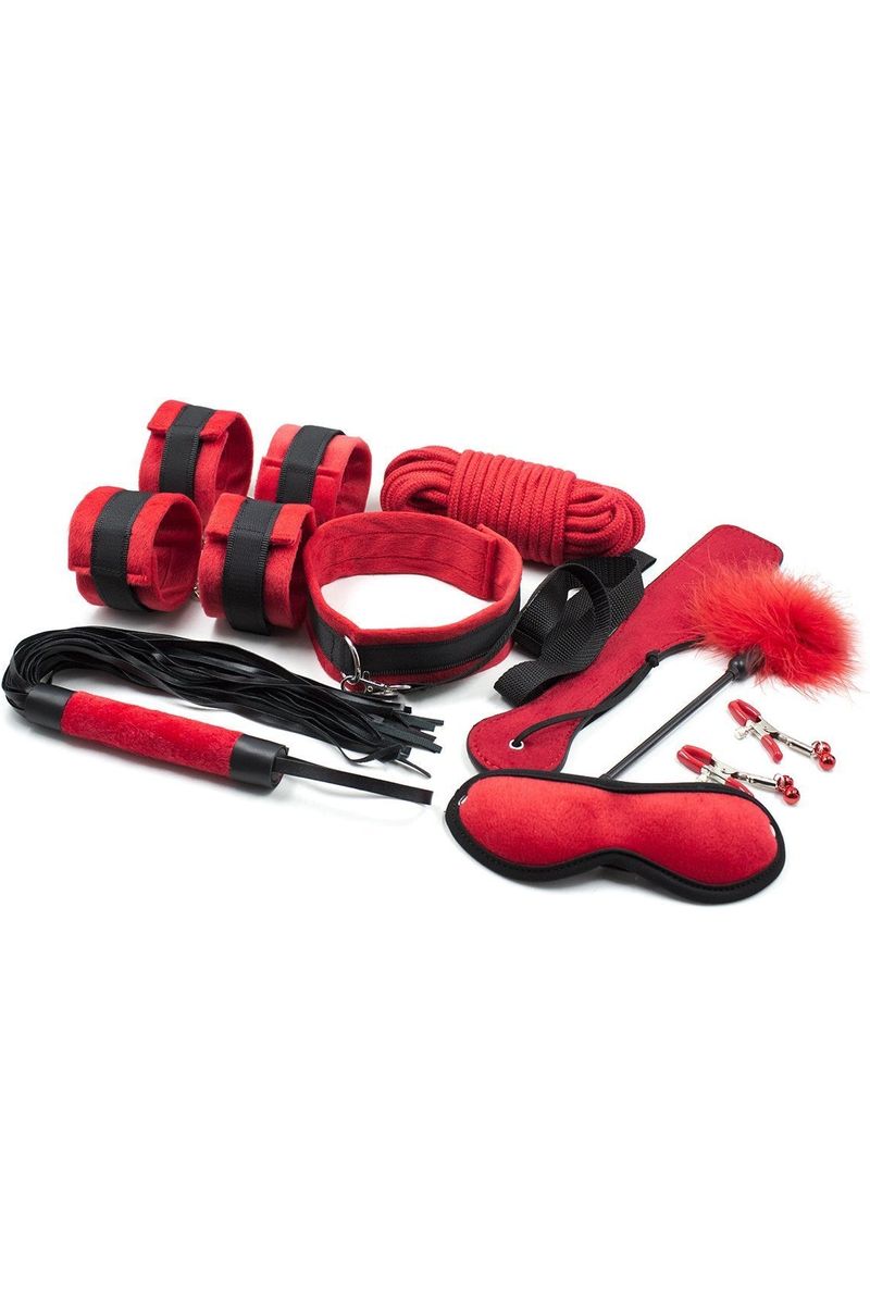 Red Enigma - Kit Bondage in morbido velluto