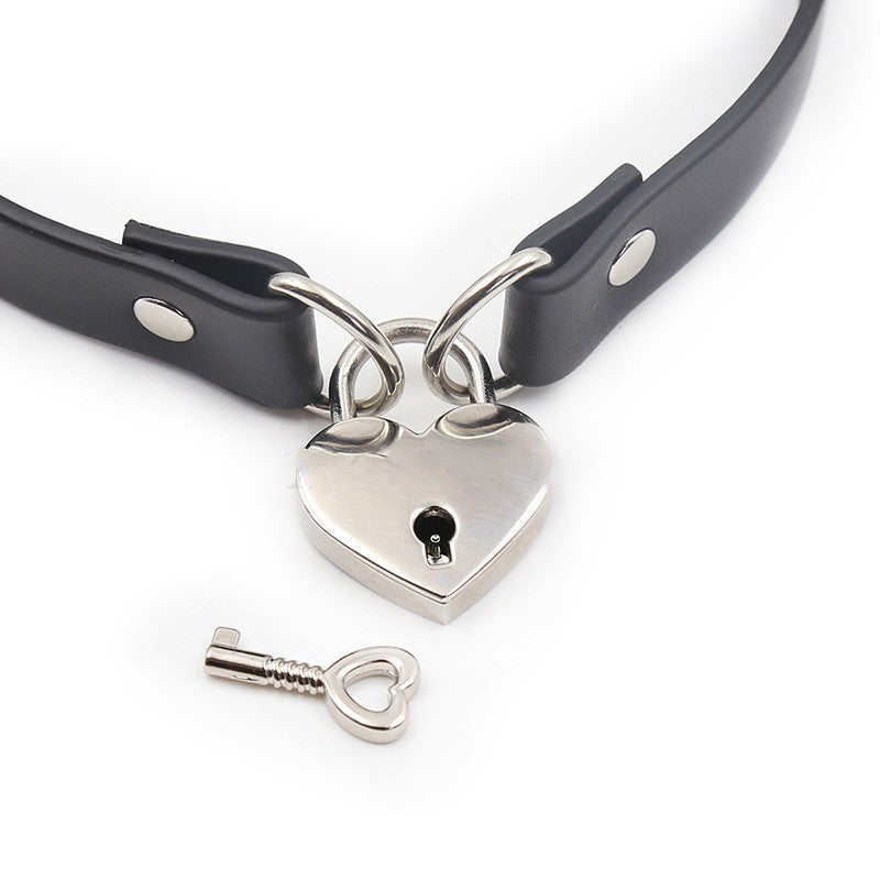 Heart Lock - Collarino con chiusura a Lucchetto